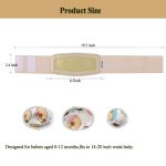 Umbilical Hernia Belt Baby/Infant Belly Button Band Wrap Truss Abdominal Binder for Children Kids Support Adjustable Navel Band Newborn Umbilical Cord 15-20 inch - Image 4